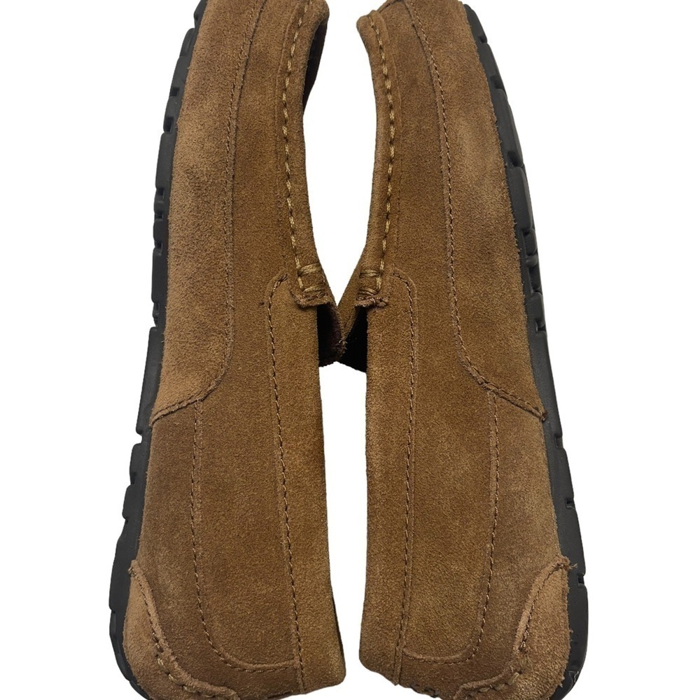 UGG Tan Faux Shearling‎ Lined Alder Suede Slippers - Picture 6 of 9